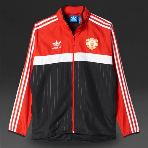 Adidas Originals Manchester United Windbreaker Black / Red for Men
